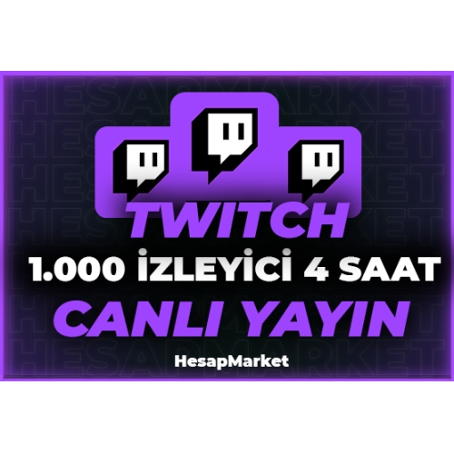  1000 ⭐ TWİTCH ⭐ CANLI YAYIN İZLEYİCİ